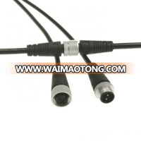 M12 connector waterproof LED cable and wire harness