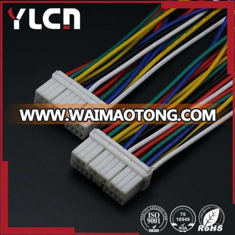 YLCN Manufacturers white 18 pins female auto connector jst connector wire harness